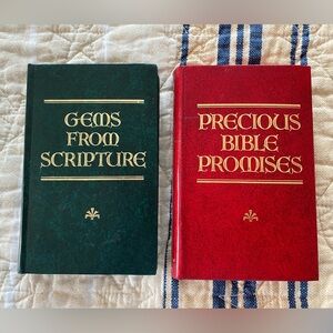 Gems From Scripture & Precious Bible Promises - vintage hardcover books